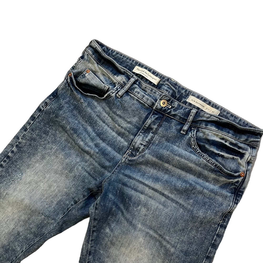 Pilcro And The Letterpress Distressed Slim Boyfriend Jean, Sz 31 - Picture 9 of 14